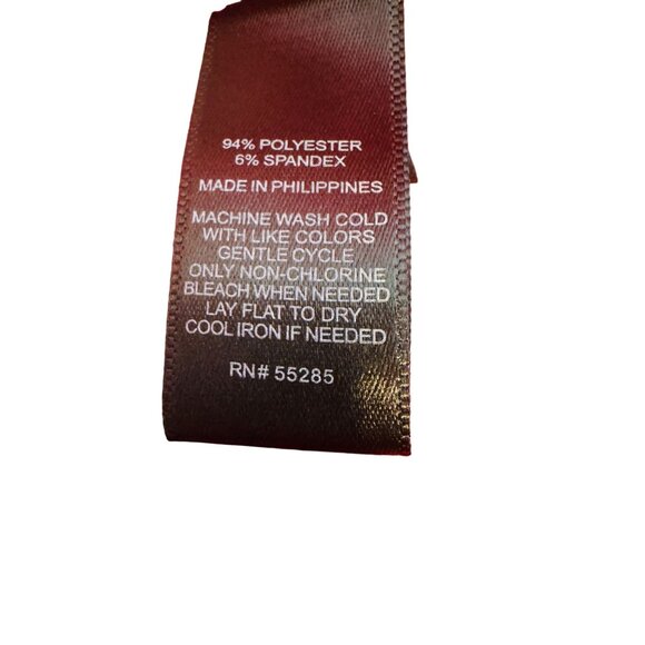 2/$30 Express Dress Medium Coral Red Flirty Hi-Low Hem Adorable Flowy Fabric - Picture 9 of 13